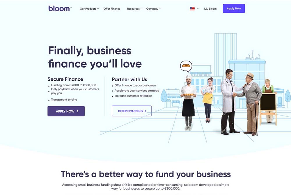 Web Design for Bloom Finance