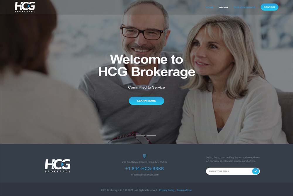 HCG Brokerage Website