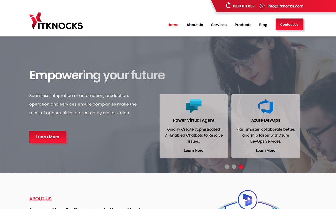 ItKnocks Website Design